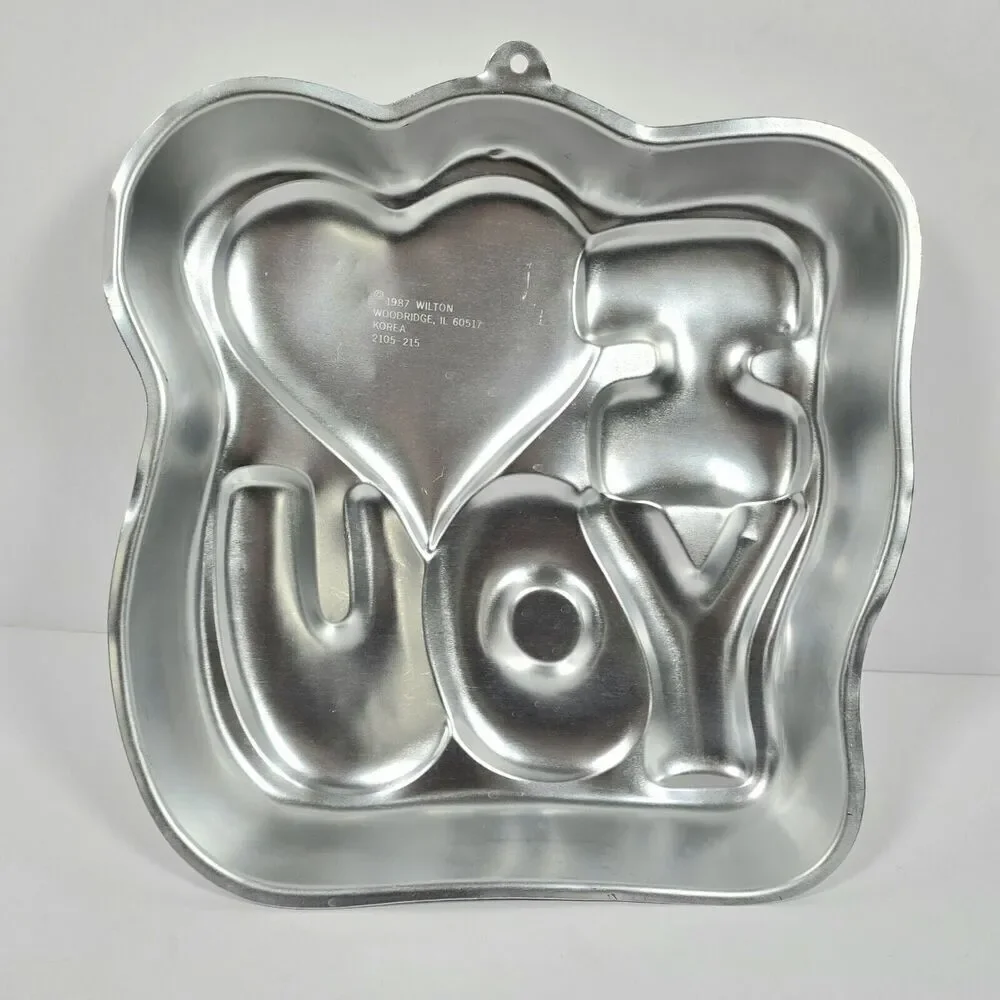 Wilton‎ Vintage 80s Cake Pan I Love You 2105-215 Heart Valentine Baking